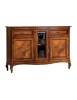 MOBILI 2G - CREDENZA CLASSICA 3 PORTE 2 CASSETTI LEGNO BASSANO 165X49x113