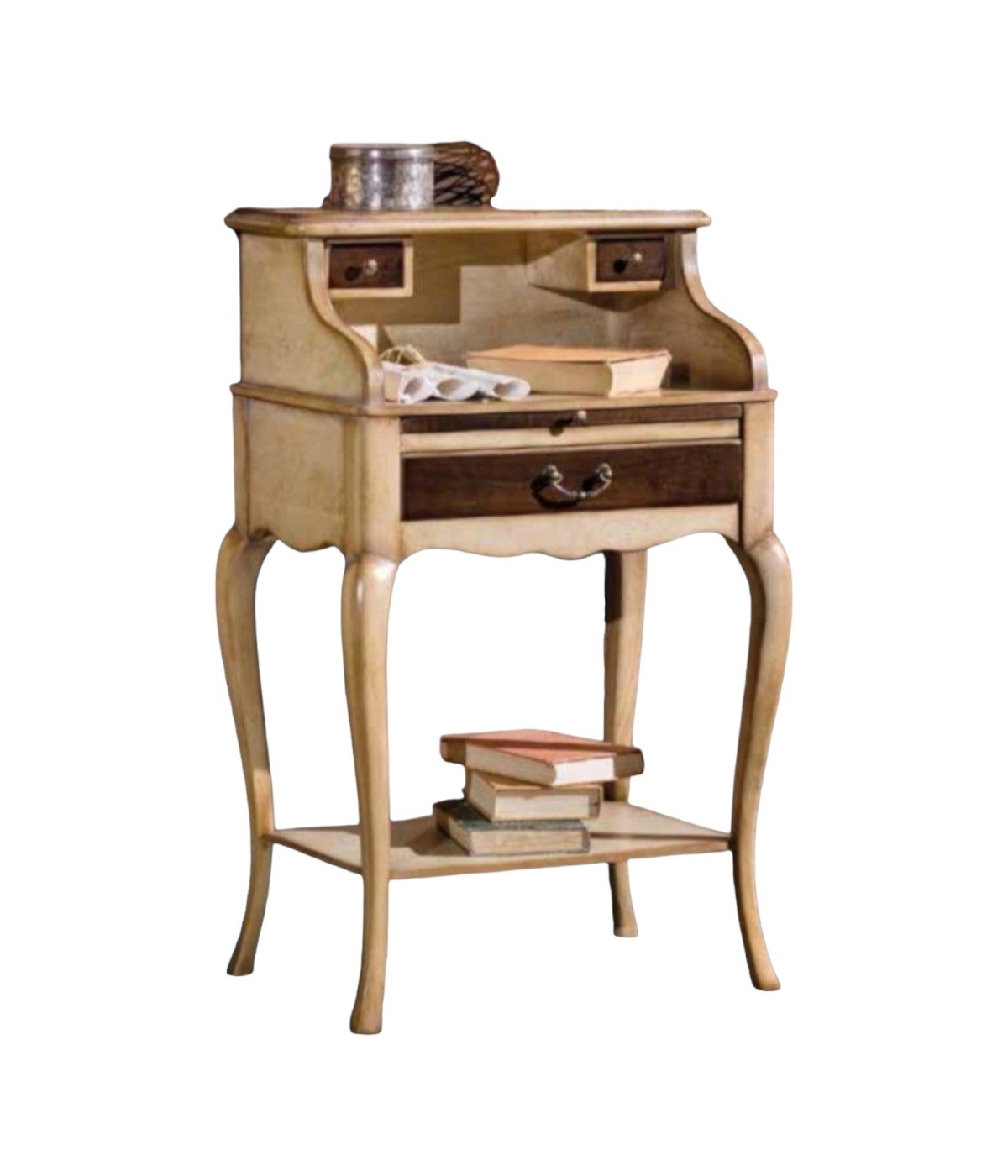 MOBILI 2G - PORTA TELEFONO CLASSICO IN LEGNO SHABBY 52X36x85