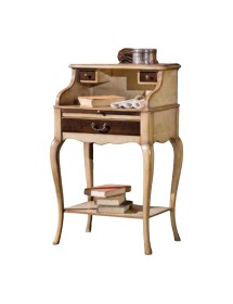 PORTA TELEFONO CLASSICO IN LEGNO SHABBY 52X36x85