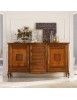 MOBILI 2G - Soggiorno classico legno intarsio finitura bassano vista frontale credenza