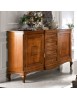 MOBILI 2G - Soggiorno classico legno intarsio finitura bassano vista frontale credenza