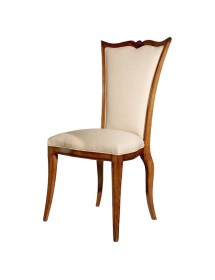 MOBILI 2G - Sedia classica imbottita ecopelle tessuto 52x60x105 vista frontale