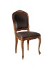Sedia classica legno imbottita ecopelle bassano 50x55x102