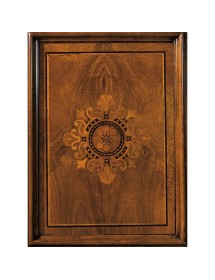 MOBILI 2G - Soggiorno classico completo legno intarsio finitura bassano vista frontale
