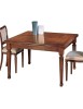 MOBILI 2G - Tavolo quadrato allungabile classico intarsio fontana bassano 128X128x80 vista frontale