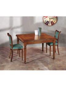 MOBILI 2G - Sedia classica sagomata imbottita legno tinta bassano 49x55x96 vista laterale