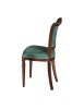 MOBILI 2G - Sedia classica sagomata imbottita legno tinta bassano 49x55x96 vista laterale