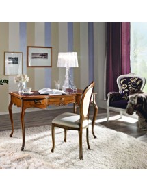 MOBILI 2G - Sedia classica ovalina imbottita legno bassano 49x55x104 vista frontale