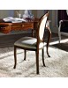 MOBILI 2G - Sedia classica ovalina imbottita legno bassano 49x55x104 vista laterale