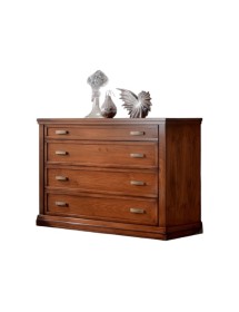 Cassettiera classica 4 cassetti legno vari colori 128x55x95