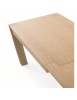 MOBILI 2G - MOBILI 2G - TAVOLO LEGNO ROVERE NATURALE SPAZZOLATO ALLUNGABILE 180-280x90 VISTA CON ALLUNGHE