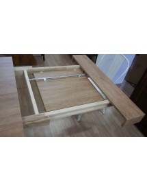 MOBILI 2G - TAVOLO RETTANGOLARE ALLUNGABILE ROVERE CONSUMATO 180X100 H.77 VISTA ALLUNGA
