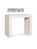 MOBILI 2G - CONSOLLE ALLUNGABILE MODERNA BIANCO CONSUMATO 90x45X75 VISTA FRONTALE