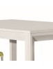 MOBILI 2G - Tavolo moderno bianco frassinato allungabile 110x85 H77 VISTA PROFILO