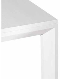 MOBILI 2G - Tavolo moderno bianco frassinato allungabile 130x85 H77 VISTA GAMBA