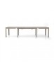 MOBILI 2G - TAVOLO MODERNO ALLUNGABILE ROVERE GRIGIO L.160 P.90 H.76 VISTA APERTO