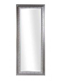 MOBILI2G - Specchiera in foglia argento rettangolare- Misure: l.74 x h.94 x p.4