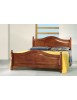 MOBILI 2G - Letto matrimoniale classico in legno tinta noce 175 H 112 P 212 vista laterale