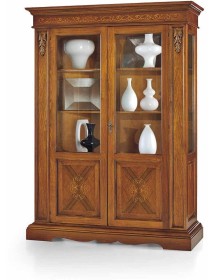 MOBILI 2G - Soggiorno credenza contro mobile tavolo sedie arte povera classica vista vetrina