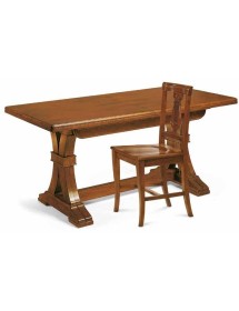 MOBILI 2G - Soggiorno credenza contro mobile tavolo sedie arte povera classica vista tavolo e sedia