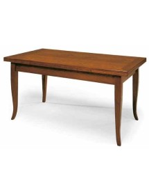 MOBILI 2G - SOGGIORNO COMPLETO LEGNO ARTE POVERA FINITURA BASSANO vista tavolo