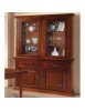 MOBILI 2G - SOGGIORNO COMPLETO LEGNO ARTE POVERA FINITURA BASSANO vista vetrina