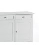 MOBILI 2G - Madia Credenza 2 porte 2 cassetti Arte povera bianco sporco L.105  P.42 H.85 VISTA DETTAGLI