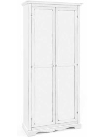 MOBILI 2G - ARMADIO PORTA SCARPE IN LEGNO BIANCO LACCATO cm 87x40x192H FRONTALE