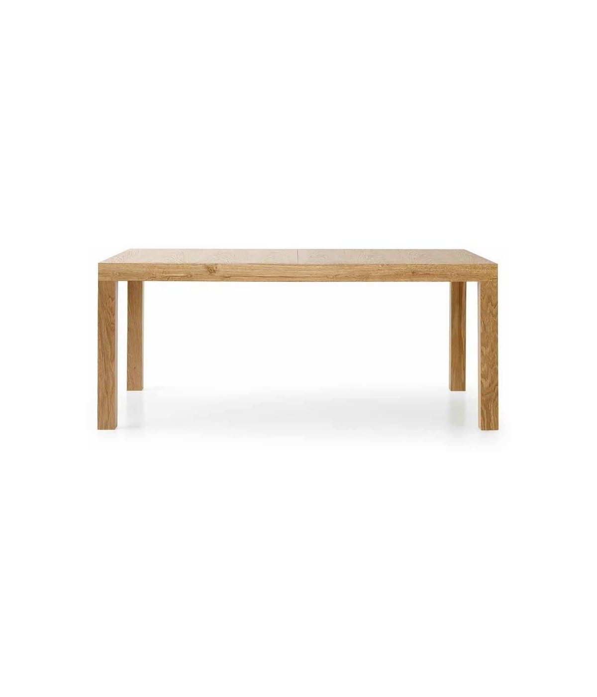 MOBILI 2G - TAVOLO RETTANGOLARE ALLUNGABILE ROVERE MISURE L.160 P.90 H.77 vista laterale