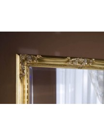 Specchiera in foglia oro rettangolare Misure: 72 x 92 x 5,5