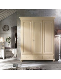 ARMADIO IN LEGNO 3 ANTE SHABBY VARI COLORI 183x62x227