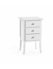 MOBILI 2G - CAMERA DA LETTO COMPLETA COLORE BIANCA - LETTO SINGOLO VISTA COMODINO