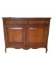 MOBILI 2G - MADIA CREDENZA ARTE POVERA IN LEGNO 2 PORTE BASSANO L.145 P.50 H.115 VISTA FRONTALE