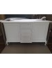 MOBILI 2G - Madia Credenza legno 2 Porte 4 Cassetti bianco 201 x 52 H 113 vista frontale