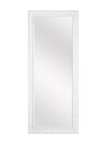 MOBILI2G - Specchiera laccata bianco lucido rettangolare Misure: 90 x 200 x 4
