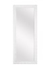 MOBILI2G - Specchiera laccata bianco lucido rettangolare Misure: 70 x 90 x 4