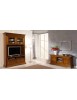 MOBILI 2G - PORTA TV IN LEGNO 2 ANTE SCORREVOLI NOCE BASSANO L.169 P.53 H.75 vista frontale completa