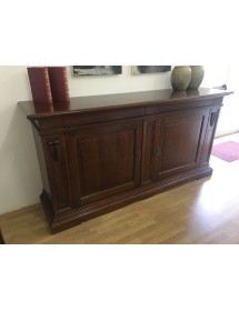 MADIA CREDENZA 2 ANTE IN LEGNO TINTA NOCE L 214xP53xH123