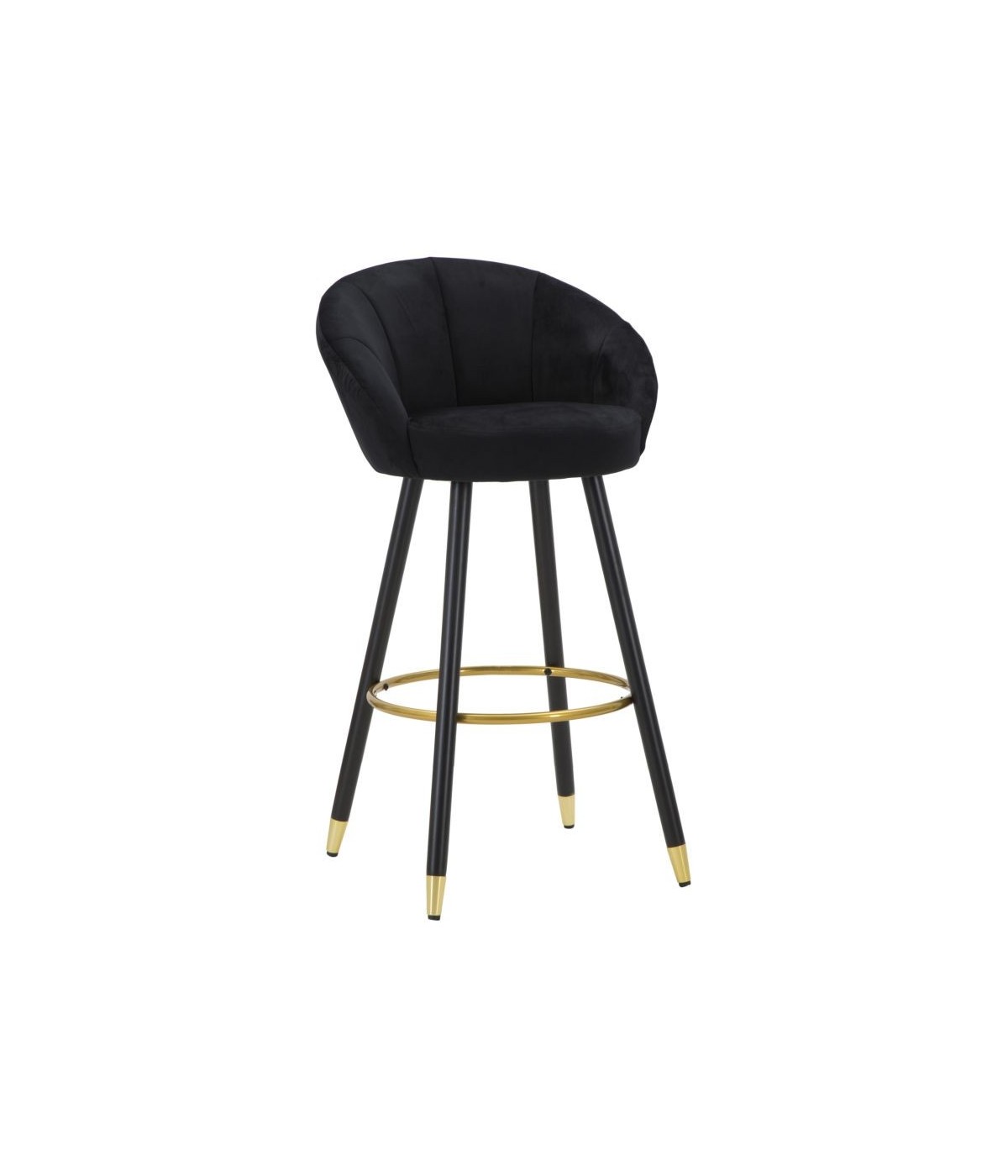 Sgabello bar prague nero cm 55x56x104 (altezza seduta 80cm)
