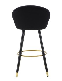 Sgabello bar prague nero cm 55x56x104 (altezza seduta 80cm)