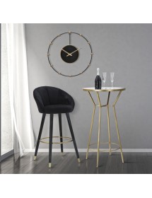 Sgabello bar prague nero cm 55x56x104 (altezza seduta 80cm)