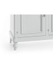 MOBILI 2G - MADIA CREDENZA NAPOLETANA 3 ANTE LACCATA BIANCA L.160P.50.H.102 VISTA GAMBA