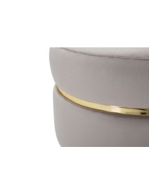 Sgabello paris grigio/gold cm 35x40,5