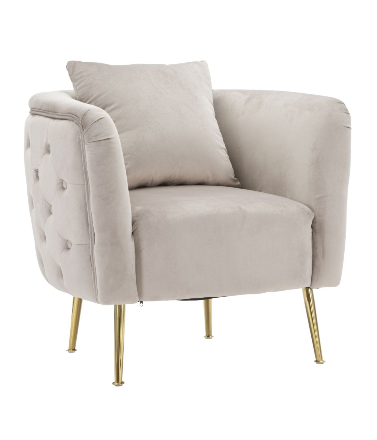Poltrona bucarest grigia cm 76x74x73