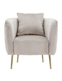 Poltrona bucarest grigia cm 76x74x73