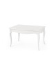 MOBILI 2G - Tavolino classico rettangolare legno bianco 80x50x45 vista frontale