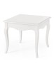 MOBILI 2G - Tavolino classico quadrato legno bianco 50x50x45 vista frontale