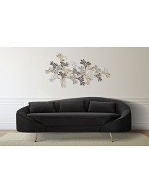 Divano 3 posti oslo c/cuscini nero cm 185x84x68
