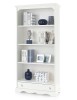 MOBILI 2G - LIBRERIA CLASSICA IN LEGNO BIANCO cm94x36x189H vista frontale