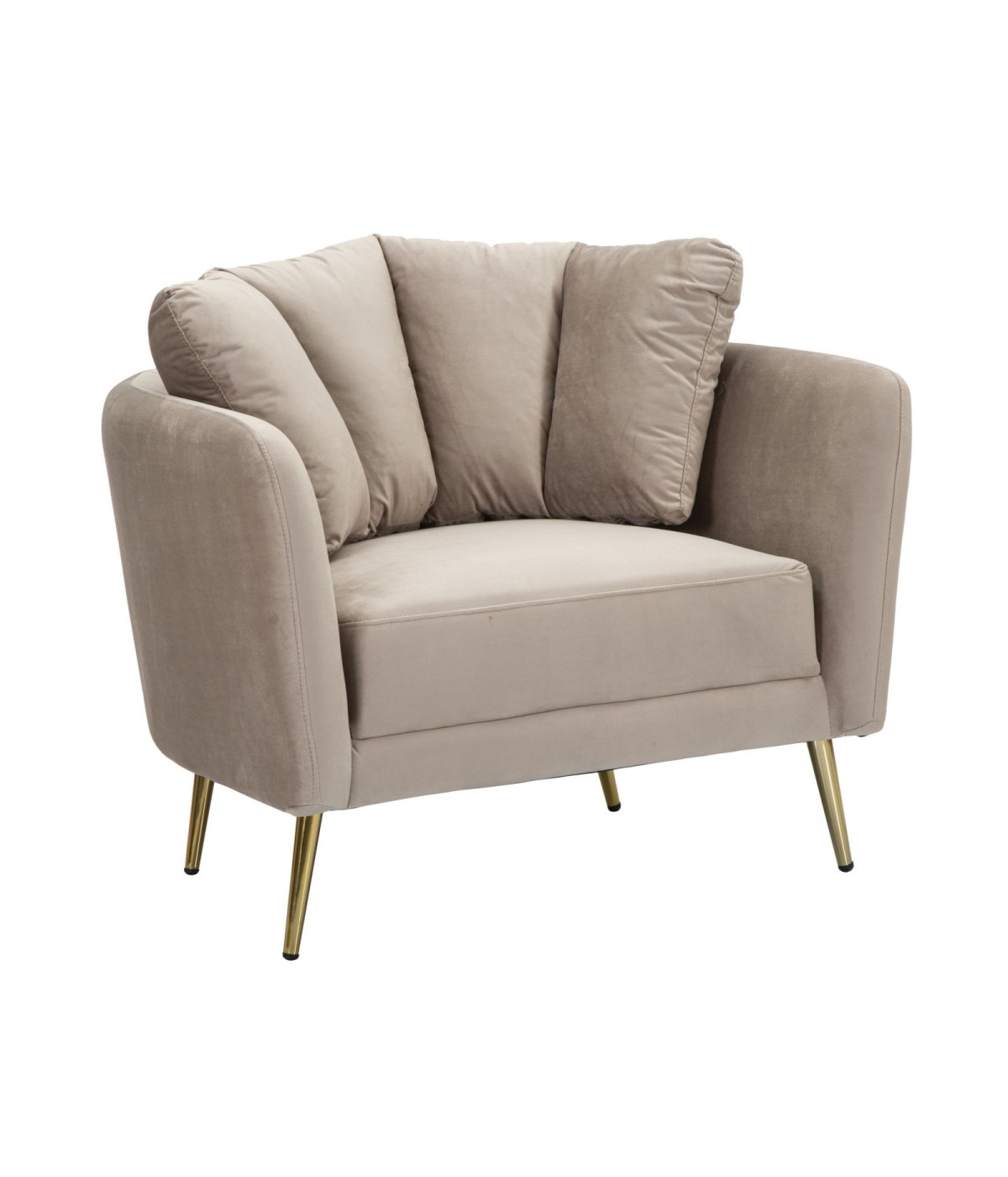Poltrona kiev grigia cm 88x77x74